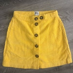 Urban outfitters BDG corduroy yellow mini skirt